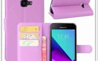 Samsung Xcover 4 - Lila lompakkokuori & suojakalvo #23046