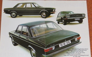 1969 Audi 100 esite - KUIN UUSI - 24 sivua