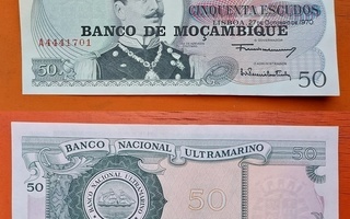 Mosambik 50 escudos seteli
