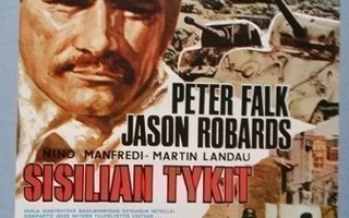 Sisilian tykit Vanha Elokuvajuliste Peter Falk