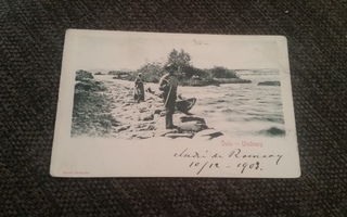 Oulu - Uleåborg Vuonna 1903 Ranskaan kulkenut postikortti