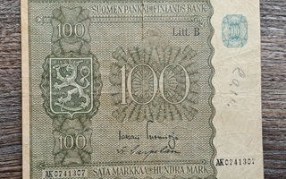 100 markkaa 1945!
