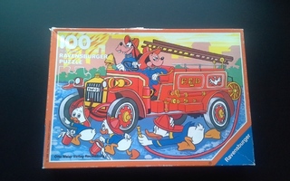 Disney / Ravensburger 100 palan palapeli 1986 "The Fire-Brig