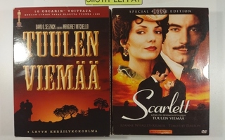 (SL) 8 DVD) Tuulen viemää (1939) & SCARLETT (1994)