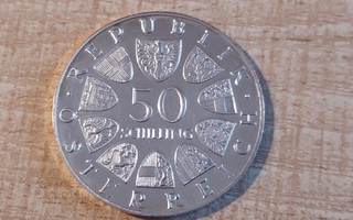 50 Shilling 1968 Itävalta KM# 2904.1 Hopea 900 Proof (K)