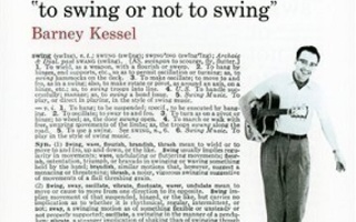 BARNEY KESSEL CD TO SWING OR NOT TO SWING   2011