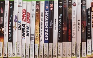 Xbox 360 pelejä alk 5e/kpl