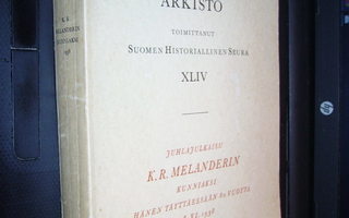 HISTORIALLINEN ARKISTO XLIV  ( 1 p. 1938 ) sis. postikulun
