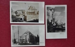 Istanbul: 3 postcards by Othmar (Turkki)