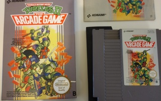 Turtles 2 Arcade game NES peli. Nintendo.