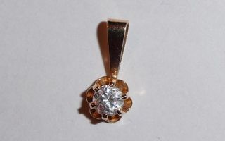 Kultainen riipus timanttikukka