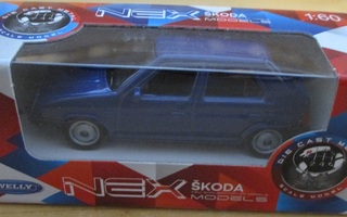 Skoda Favorit 135i HB 5 door Dark Blue Welly Nex Models 1:60
