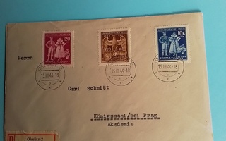 Kuvienmukainen Saksan postilähetyskuori *katso kuvat*