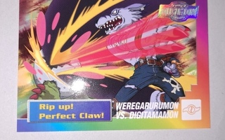 Silver Stamp Digimon keräilykortti
