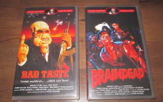 BAD TASTE & BRAINDEAD - Peter Jackson (VHS)