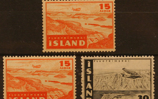 # 19970 # Islanti - 1947 - Lentomerkkejä **/*