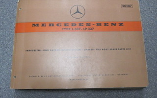 Mercedes-Benz varaosaluettelo L 337 – LP 337. 1959