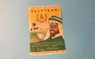 TT-etiketti Sulttaani kahvi, Ferd Alfthan