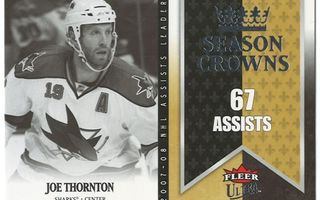 08-09 Ultra Season Crowns #SC2 Joe Thornton