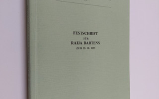 Ulla-Maija Kulonen : Festschrift fur Raija Bartens - zum ...