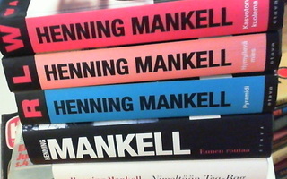 Henning Mankell x 6 (6kpl. hyväkuntoisia kirjoja)