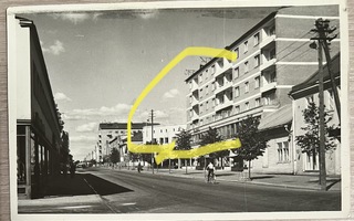 Postikortti Kouvola kaupunkinäkymä 1959