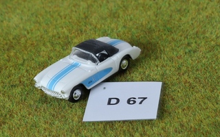 #D67 Pienoisrautatiehen Chevrolet Corvette C1, 1:87