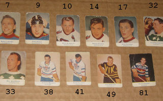 Alfa icehockey 1955-57 (11 korttia)
