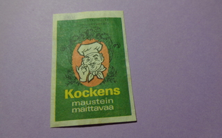 TT-etiketti Kockens maustein maittavaa