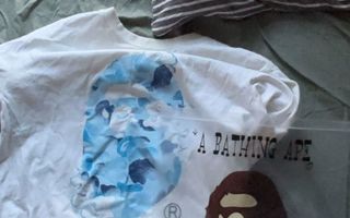 Bape valkoinen camo T-paita