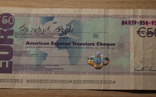 Matkustajan tarkistus 50 euroa American Express