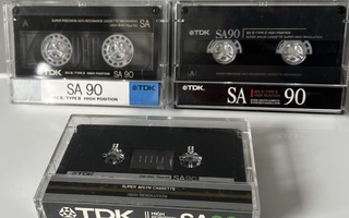 TDK SA 90 c-kasetteja