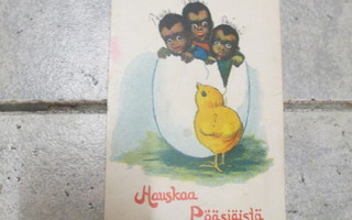 HAUSKAA PÄÄSIÄISTÄ - vanha postikortti