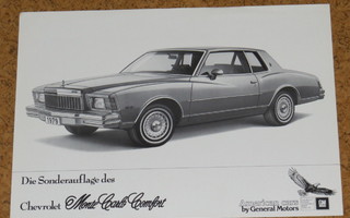 1979 Chevrolet Monte Carlo Comfort esite - KUIN UUSI