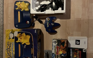 Nintendo 64 Pikachu Edition konsoli (PAL)(CIB)