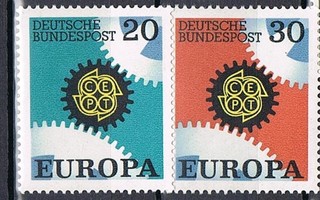 L-Saksa 1967 - Europa CEPT  ++