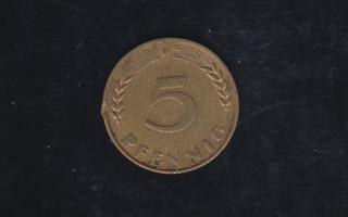 5 pfennig Saksa  1950 D