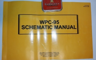 Williams WPC 95 Schematic Manual Pinball Book