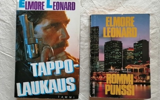 Leonard, Elmore: Kirjapaketti (4 kirjaa)