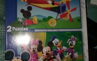 Mikki Hiiri Mickey Mouse puzzle 2 kpl palapeli