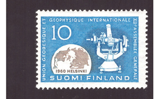 GEODEETTIS-GEOFYSIKAALINEN KONGRESSI  10 MK.  1960