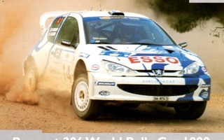 Peugeot 206 WRC -postikortti