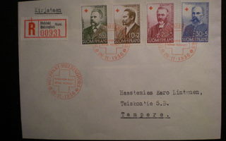KIRJATTU FDC Punainen Risti 1956 - 26.11.1956
