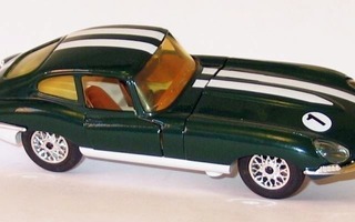 Majorette Jaguar E-type coupe vihreä, 1:24