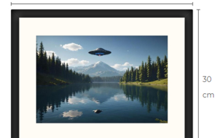 Uusi taulu UFO Science Fiction koko 30 cm x 40 cm
