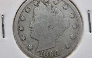 USA 5 cents 1898
