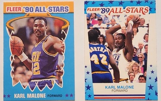 KARL MALONE Keräilykortit All-Stars 1989 ja 1990