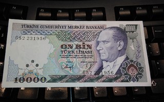 Turkki Turkey 10000 Lirasi 1970 sn956