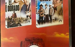 DVD: John Wayne- El Dorado ja True Grit-Kova kuin kivi UUSI