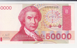 Kroatia 50000 Dinara v.1993 UNC P-26a